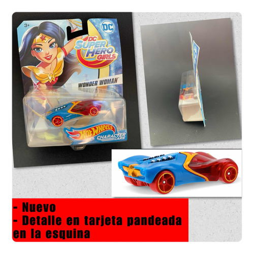 Hot Wheels Dc Super Heroes Wonder Woman 2014 Detalle Tarjeta