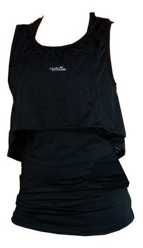 Imagen 2 de 4 de Musculosa Deportiva Con Pupera Dual Power