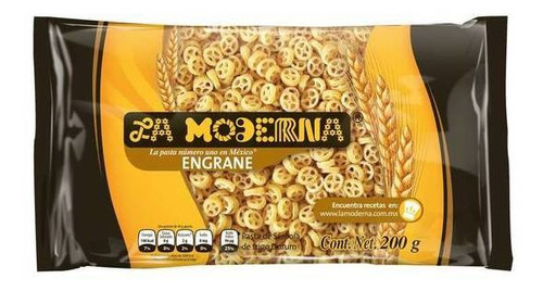 La Moderna Pasta Engrane Paquete 200 G