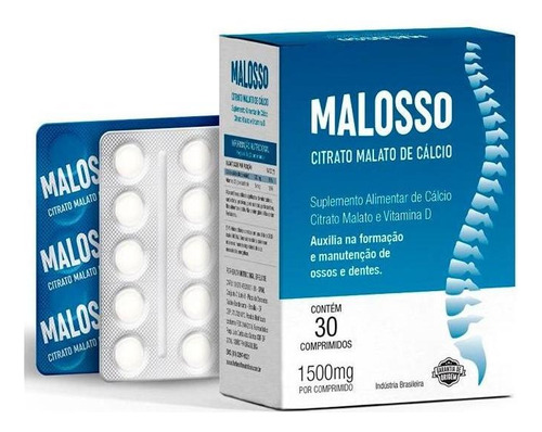 Malosso 1.500mg 30 Comprimidos