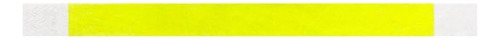 100 Pulseras Tyvek Amarillas Neon (sin Impresión) Eventos!