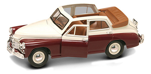 Miniatura 1/24 Gaz-m20 Pobeda Conversível Lucky Models Cor Marrom
