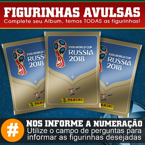 Figurinhas Avulsas Da Copa Do Mundo 2018 Álbum Panini Todas