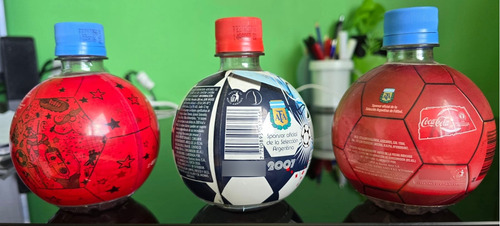 3 Botellas Redondas Vacías Del Mundial Germany 2006 (Usado)