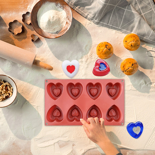 * Q 8 Even Hearts For Hornear Tartas Diy Con Fondant Y