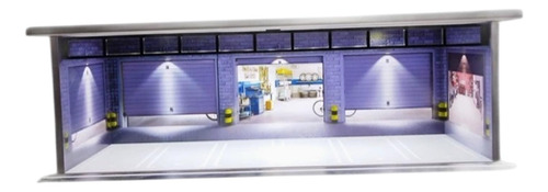 1/64 Diorama De Car Casa Con Leches Led Coleccionables