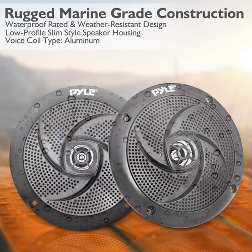 Altavoces Marinos Pyle Plmrs5b, 13,3 Cm, 180 W, Resistentes