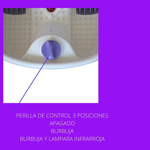 Imagen 3 de 10 de Spa Hidromasajeador De Pies Baño De Burbujas Calor Masajes