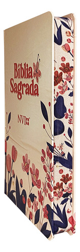 Bíblia Sagrada Slim - Nvi - Capa Dura Floral Cartoon, De Vários Autores. Editora Cpp, Capa Dura Em Português, 2023