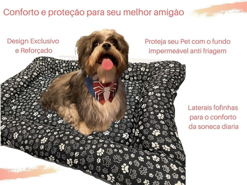 Colchonete Cama Caminha Almofada Pet Impermeavel Cães Gatos