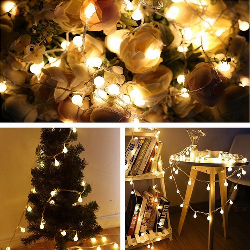 Cortina De Luces Led 7.5m/24ft 50led Impermeable Para Fiesta