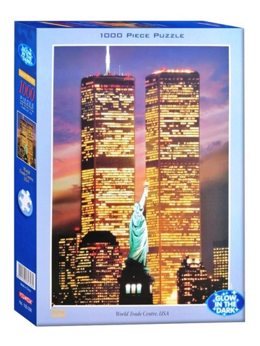 Rompecabezas Tomax 1000 Piezas Glow World Trade Center, Usa 