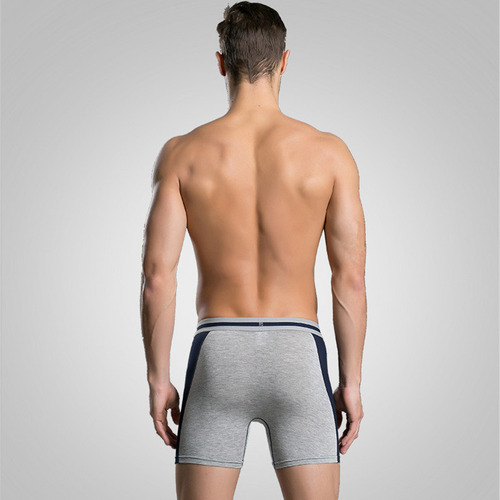 Pantalones Cortos Largos Para Hombre, Ropa Interior Suave, C