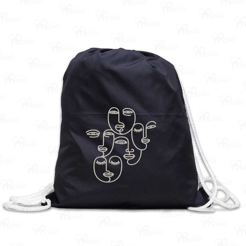 Tula Deportiva, Diseño Cara Frontal Trazos, Antifluido 36x31