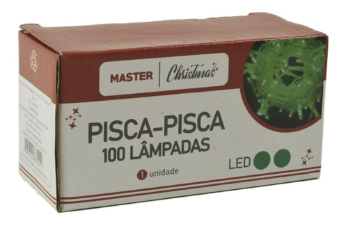 Pisca Pisca 100 Leds Verde 127v 8,5m 8 Funcoes