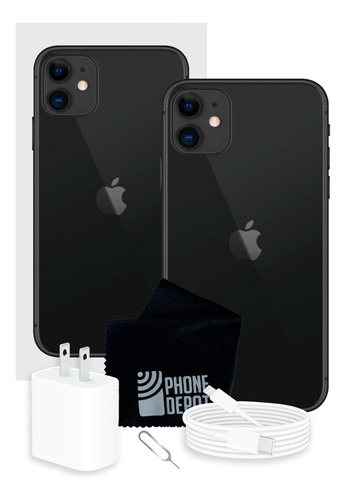 Apple iPhone 11 128 Gb Negro Con Caja Original  (Reacondicionado)