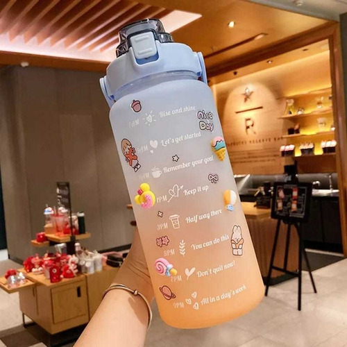 Imagen 2 de 5 de Botellón Para Agua 2lts ( Incluye Stickers )