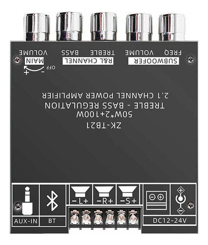 -tb21 Placa Amplificadora De Subwoofer Bluetooth 5.0 50wx2+1
