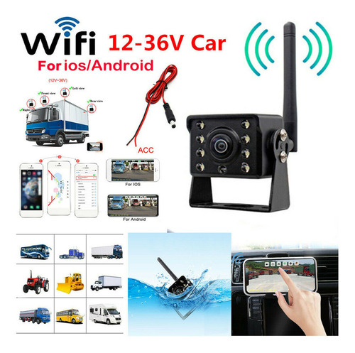 Xf Câmera De Visão Traseira Caminhão Ônibus Wifi Carro Sem