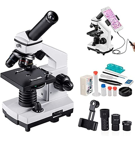 Microscopio Para Estudiantes Niños, Aumento De 100-2000x Pot