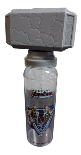 Imagen 1 de 3 de Botella Hidratacion 750ml - Tapa Martillo Thor - Marvel
