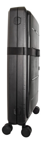 Maleta De Viaje Plegable 24 Pulgadas Tsa Lock 360° Monteli Negro Lisa
