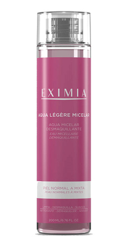 Agua Micelar Desmaquillante Eximia Aqua Légère Micelar