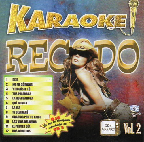 Recodo Vol. 2  - Karaoke - Cd + G - 12 Temas - Cancionero