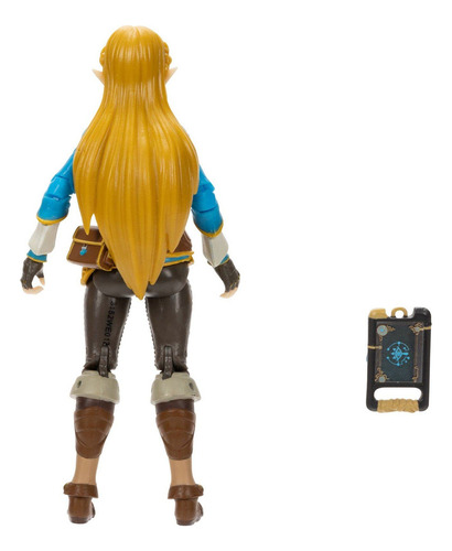 Nintendo The Legend Of Zelda: Breath Of The Wild Figura De Acción De 5 Pulgadas Zelda Con Pizarrón Sheikah