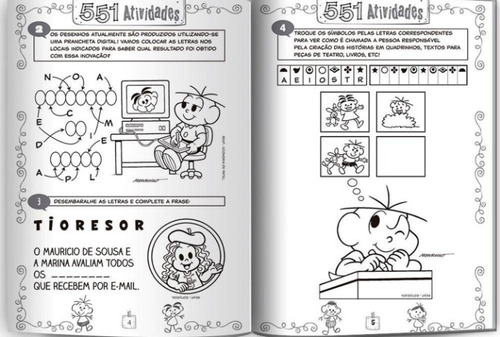 Imagem 2 de 2 de Livro De Atividades Da Turma Da Mônica.