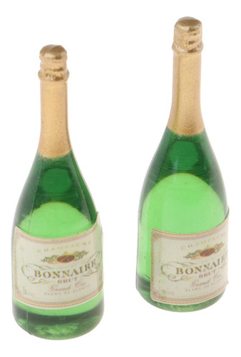 6pcs 112 Dollhouse Miniatura Botellas De Vino Juguete Bar