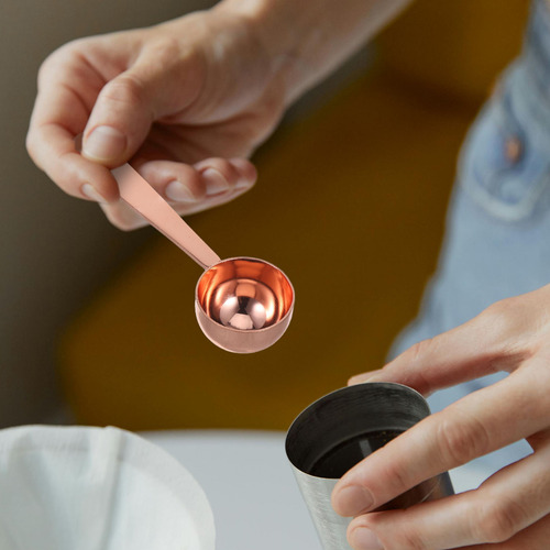 Coffee Scoops Tamper: 1 Cucharada De Acero Inoxidable -