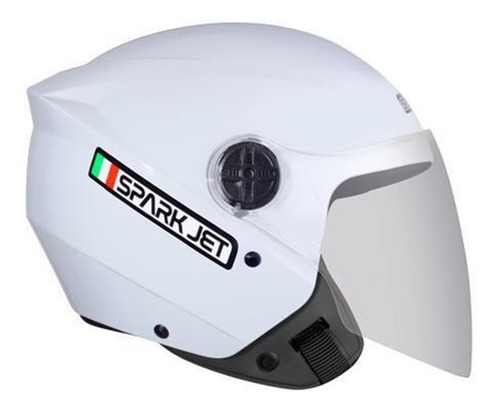 Capacete Moto Ebf Spark Jet Aberto Preto Fosco