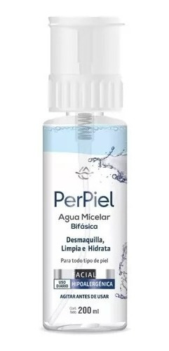 Perpiel Agua Micelar Bifasica Sin Fragancia X 200 Ml