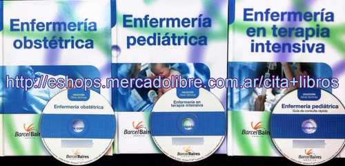 3 Libros Enfermería Pediatría Obstetricia Terapia Intensiva