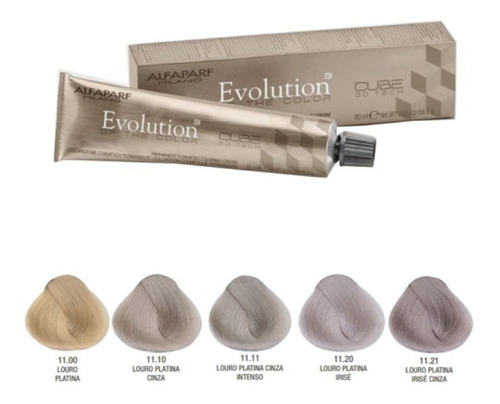 Alfaparf Evolution Coloração 3d Cube 60g - Platinum