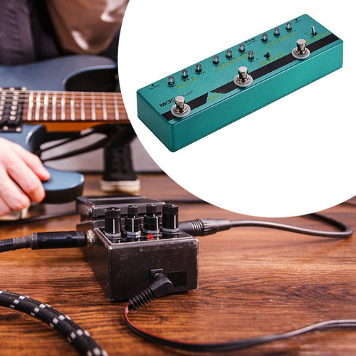 Hefu Pedal De Guitarra Multi-efeitos Tamanho Compacto Para