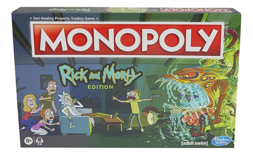 Hasbro Gaming Monopoly Rick And Morty Edition Juego De Mesa