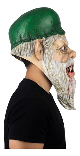 Máscara De Duende Malvado Evil Gnome Disfraz Nomo Halloween Color Nude Diseño Horror Xmas