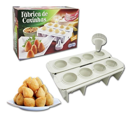 Fábrica De Coxinha Forma Modeladora Faz 8 Coxinhas Salgados