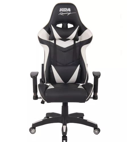 Silla de escritorio gaming racing con respaldo reclinable