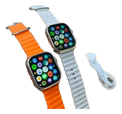 Smartwatch T900 Ultra 2.09 Rosa Pálido Mesh Rosa Pálido Rosa Pálido