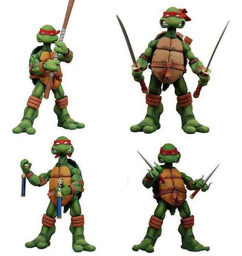 4 Tartarugas Ninjas Quadrinhos Faixas Vermelhas