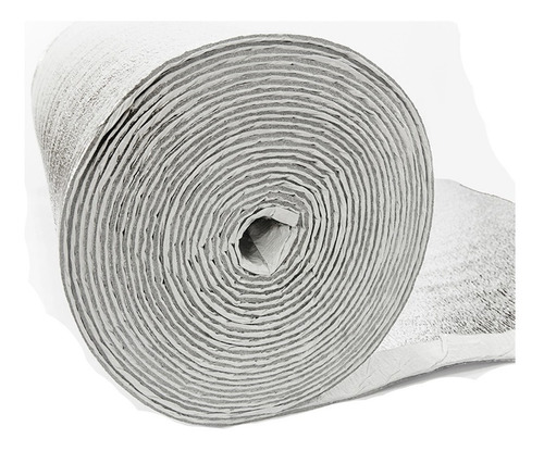 Imagen 1 de 6 de Aislante* 5mm Espuma Polietileno Aluminio Puro 20m