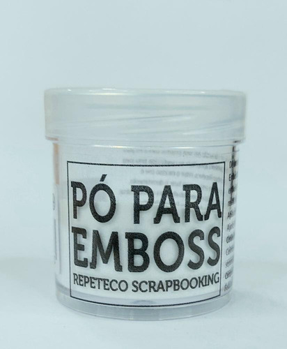 Imagem 2 de 2 de Repeteco - Pó Para Emboss Opaco - Cor Branco - 14gr - (embop