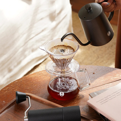 Kit Timemore Crystal Eye Brewer Set Dripper 02 Transparente