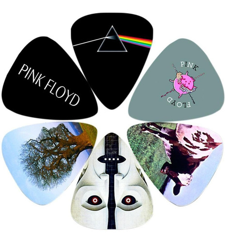 6 Plumillas Perris Pink Floyd Lp-pf1 Color Negro
