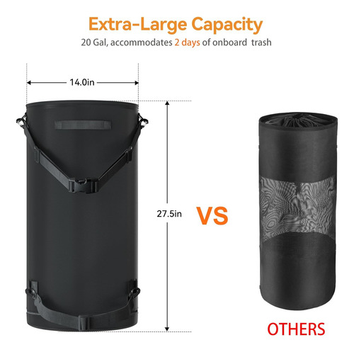 Bote De Basura Portátil Para Barco, 600d Resistente Bolsa De