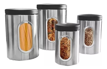 Oferta Set Organizador En Acero Inox. 4 Piezas