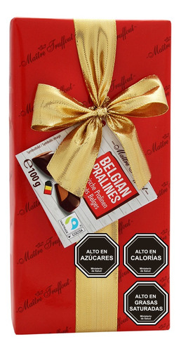 Pack Chocolate Bombón Maitre Truffout 100g 2 Rojo/2 Amarillo